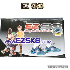 EZ SK8 heel skates strap on,a novel way to skate, use for sports & entertainment